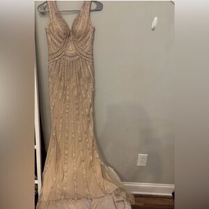 Jovani Gold Evening Gown